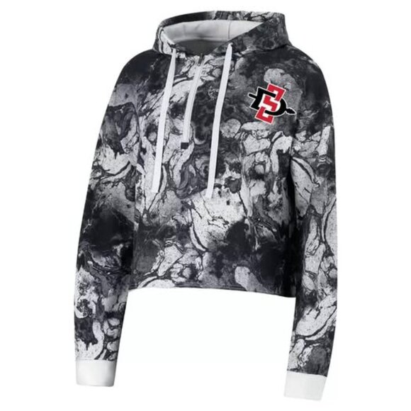 Rivalry Threads NCAA San Diego State Ladies 1/4 Zip Hoodie, Black, Size XL. - Picture 1 of 4